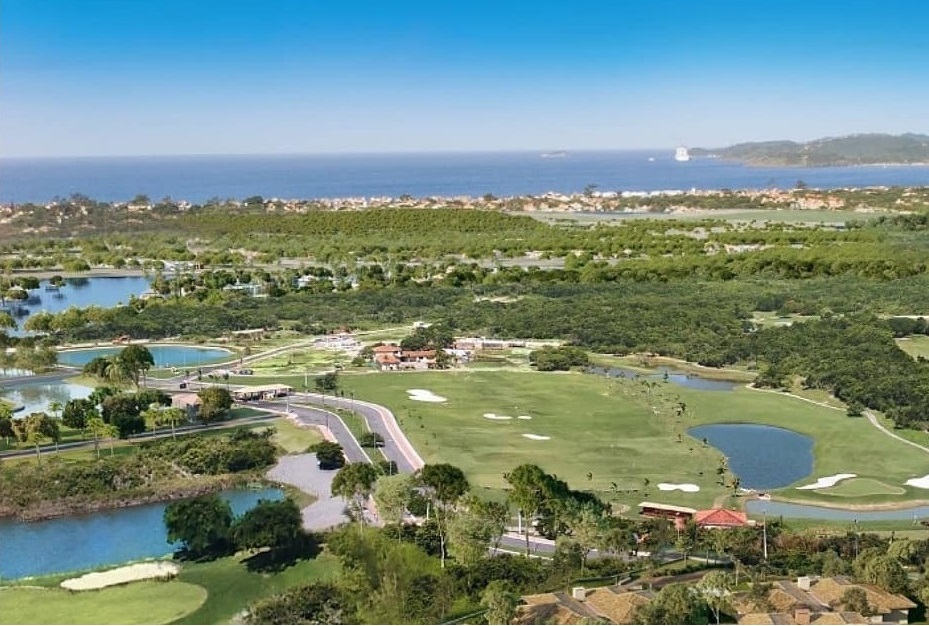 vista do campo de golfe do alto ybirá