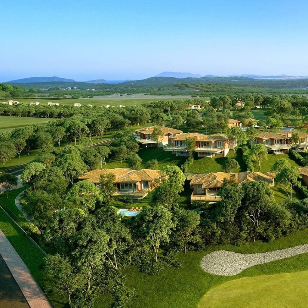 Vista das casas do Alto Ybirá Aretê Búzios