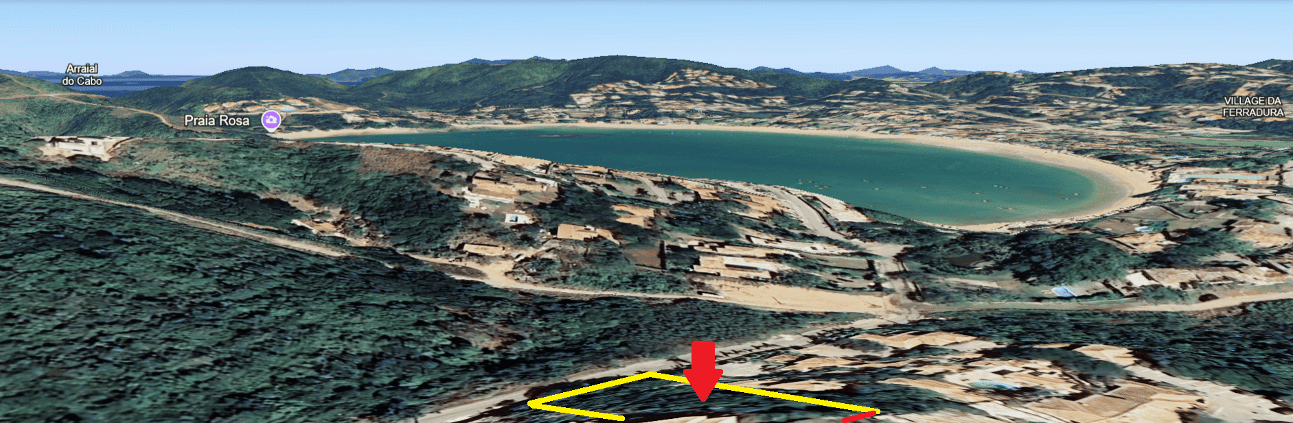 Vista do terreno lote em búzios na praia da ferradura (1)