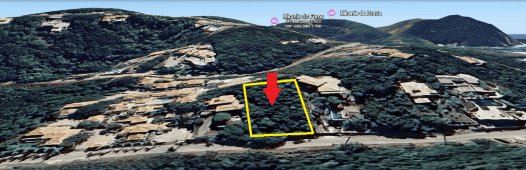 Vista do terreno lote em búzios na praia da ferradura (2)